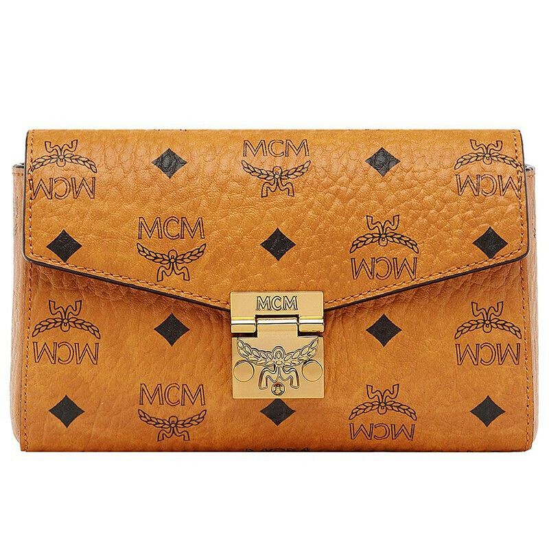 MCM Chain One Shoulder Messenger Envelope Bag Small