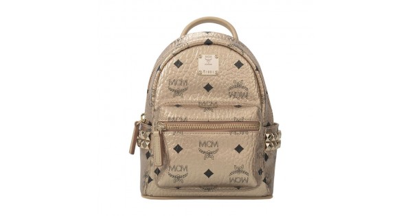 Mcm mini backpack rose gold sale