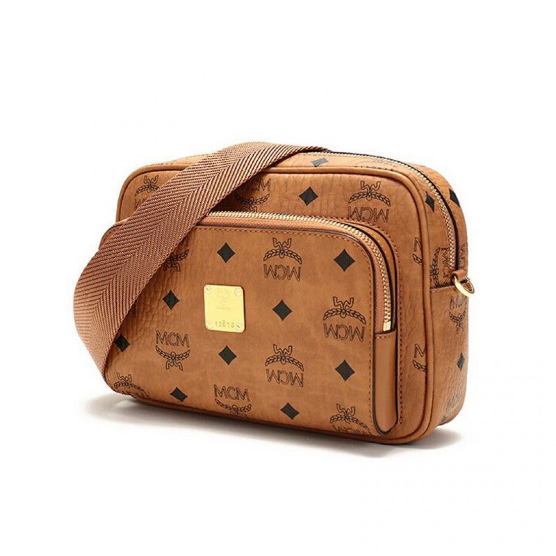 MCM Small Crossbody Bag In Visetos Printed Logo Shoulder Bag Ladies