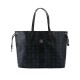 MCM Visetos Black Fabric Reversible Tote Handbag