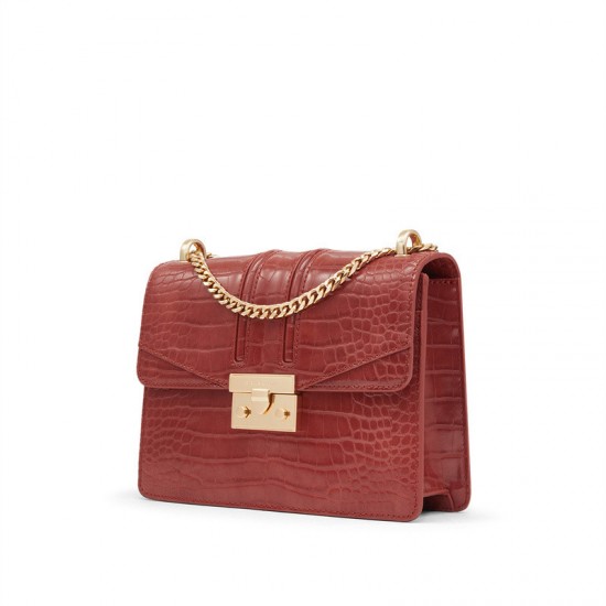 Charles Keith Chain Flap Shoulder Bag Clay Charles Keith Chain Flap Shoulder Bag Clay