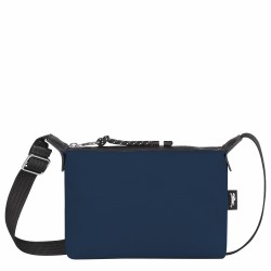 Women Longchamp Le Pliage Energy Pouch Recycled Canvas Navy