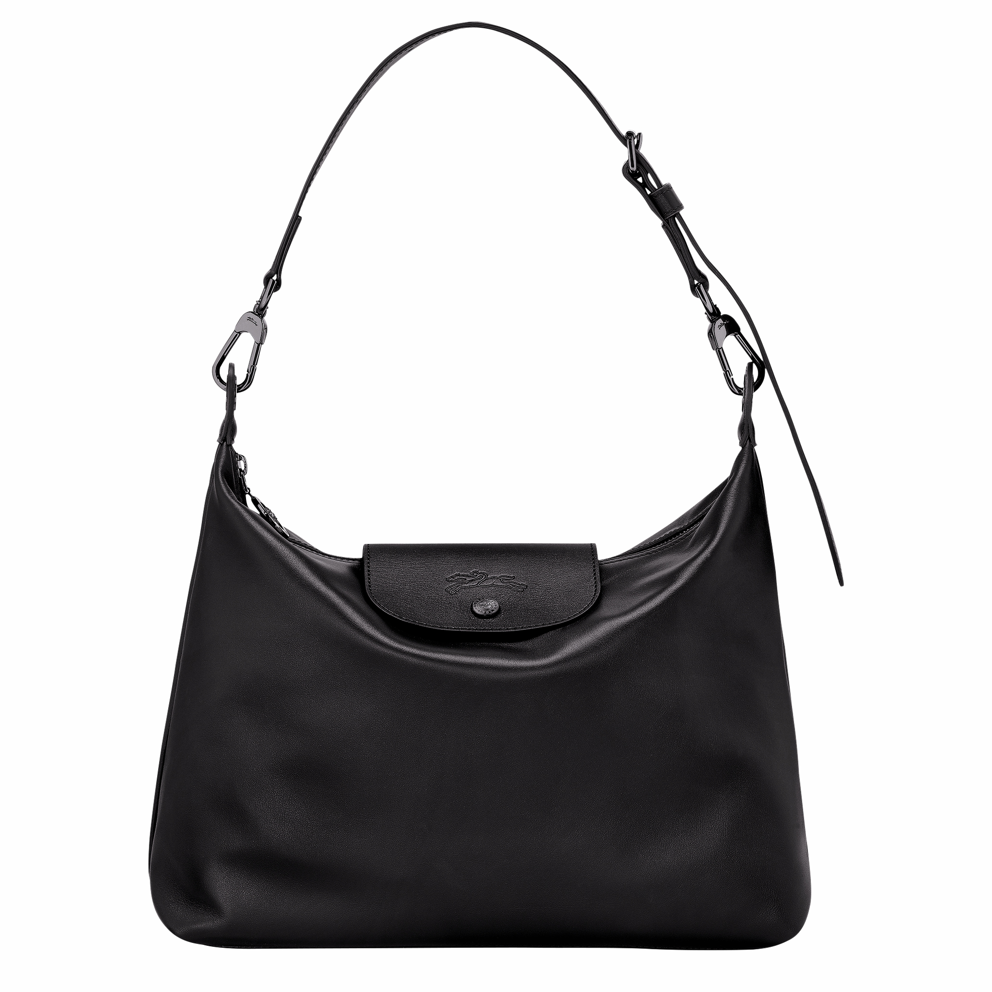 Women Longchamp Le Pliage Xtra M Hobo Bag Black Leather