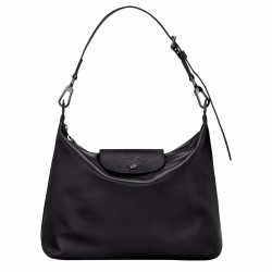 Women Longchamp Le Pliage Xtra M Hobo Bag Black Leather