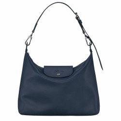 Women Longchamp Le Pliage Xtra M Hobo Bag Navy Leather