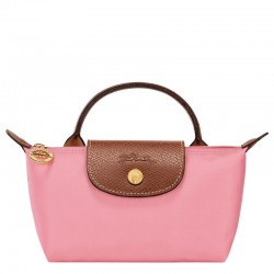 Women Longchamp Le Pliage Original Canvas Pouch with Handle Marshmallow