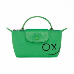 Women Longchamp X André Saraiva Le Pliage Pouch Green