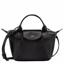 Women Longchamp Le Pliage Xtra Leather Handbag Xs Black