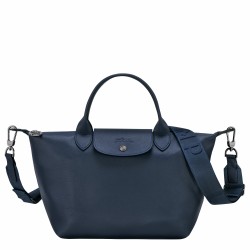 Women Longchamp Le Pliage Xtra S Handbag Navy Leather