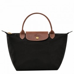 Women Longchamp Le Pliage Original S Handbag Recycled Canvas Black