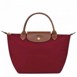 Women Longchamp Le Pliage Original S Handbag Recycled Canvas Red