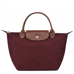 Women Longchamp Le Pliage Original S Handbag Recycled Canvas Burgundy