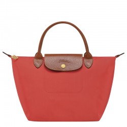 Women Longchamp Le Pliage Original S Handbag Recycled Canvas Tomato