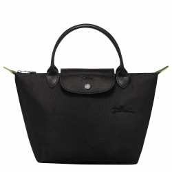 Women Longchamp Le Pliage Green S Handbag Recycled Canvas Black