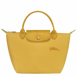 Women Longchamp Le Pliage Green S Handbag Recycled Canvas Corn