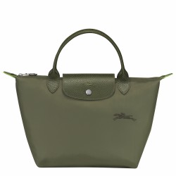 Women Longchamp Le Pliage Green S Handbag Recycled Canvas Forest