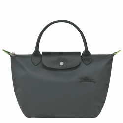 Women Longchamp Le Pliage Green S Handbag Recycled Canvas Graphite