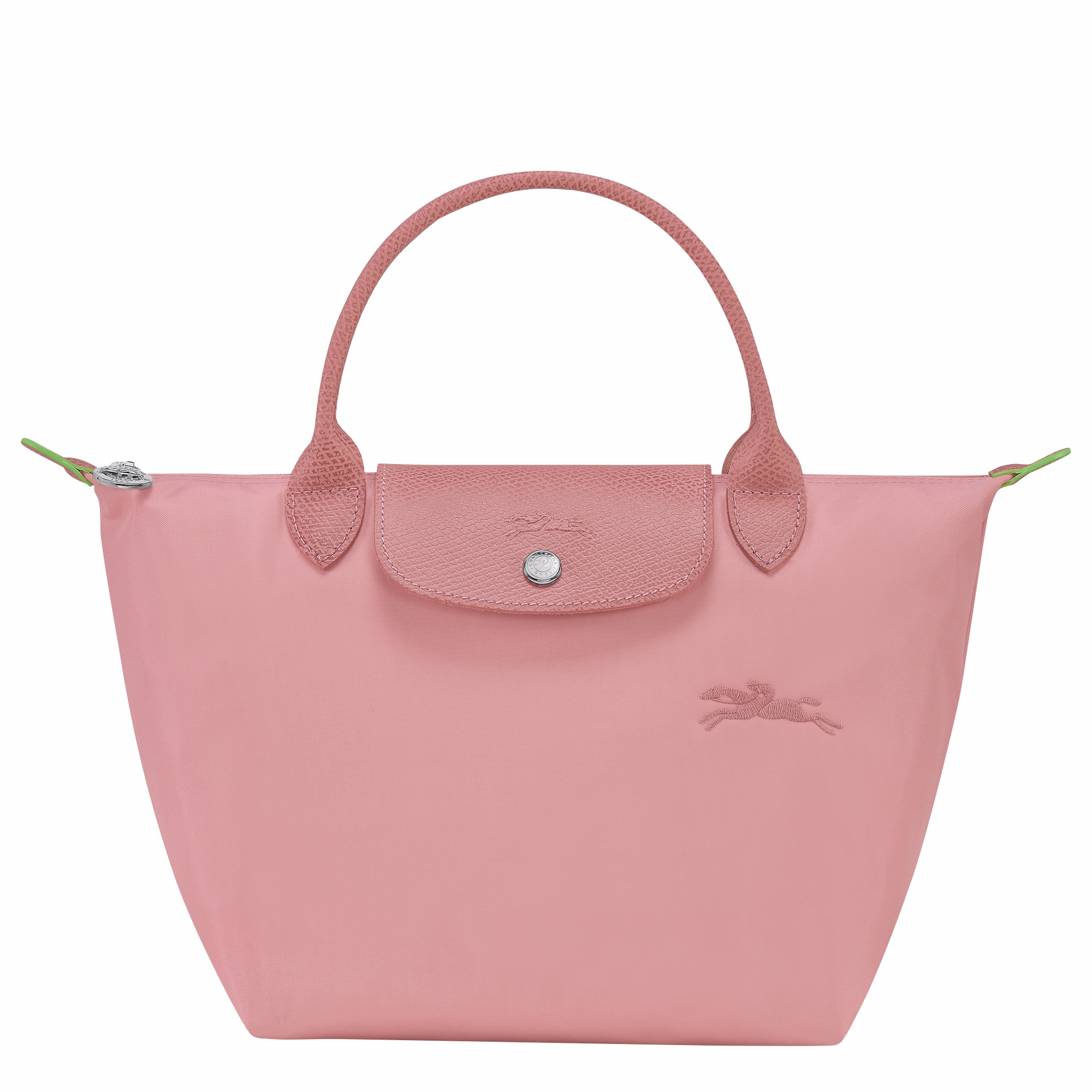 Women Longchamp Le Pliage Green S Handbag Recycled Canvas Petal Pink