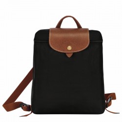 Women Longchamp Le Pliage Original Backpack Recycled Canvas Black