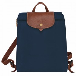 Women Longchamp Le Pliage Original Backpack Recycled Canvas Navy