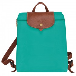 Women Longchamp Le Pliage Original Backpack Recycled Canvas Turquoise
