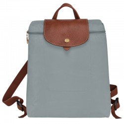 Women Longchamp Le Pliage Original Backpack Recycled Canvas Steel
