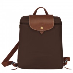 Women Longchamp Le Pliage Original Backpack Recycled Canvas Ebony