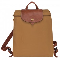 Women Longchamp Le Pliage Original Backpack Recycled Canvas Fawn
