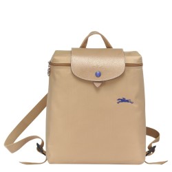 Women Longchamp Le Pliage Club Backpack Beige