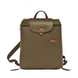 Women Longchamp Le Pliage Club Backpack Khaki