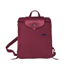 Women Longchamp Le Pliage Club Backpack Garnet Red