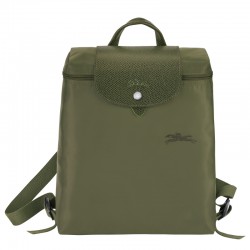 Women Longchamp Le Pliage Green M Backpack Recycled Canvas Forest