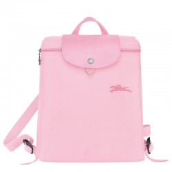 Women Longchamp Le Pliage Green M Backpack Recycled Canvas Pink