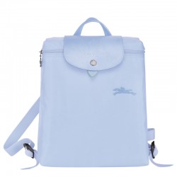 Women Longchamp Le Pliage Green M Backpack Recycled Canvas Sky Blue