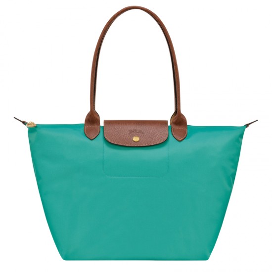 Women Longchamp Le Pliage Original L Tote Bag Recycled Canvas Turquoise Women Longchamp Le Pliage Original L Tote Bag Recycled Canvas Turquoise