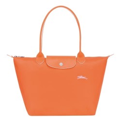 Women Longchamp Le Pliage Club Shoulder L Bag Orange 70th Anniversary Edition