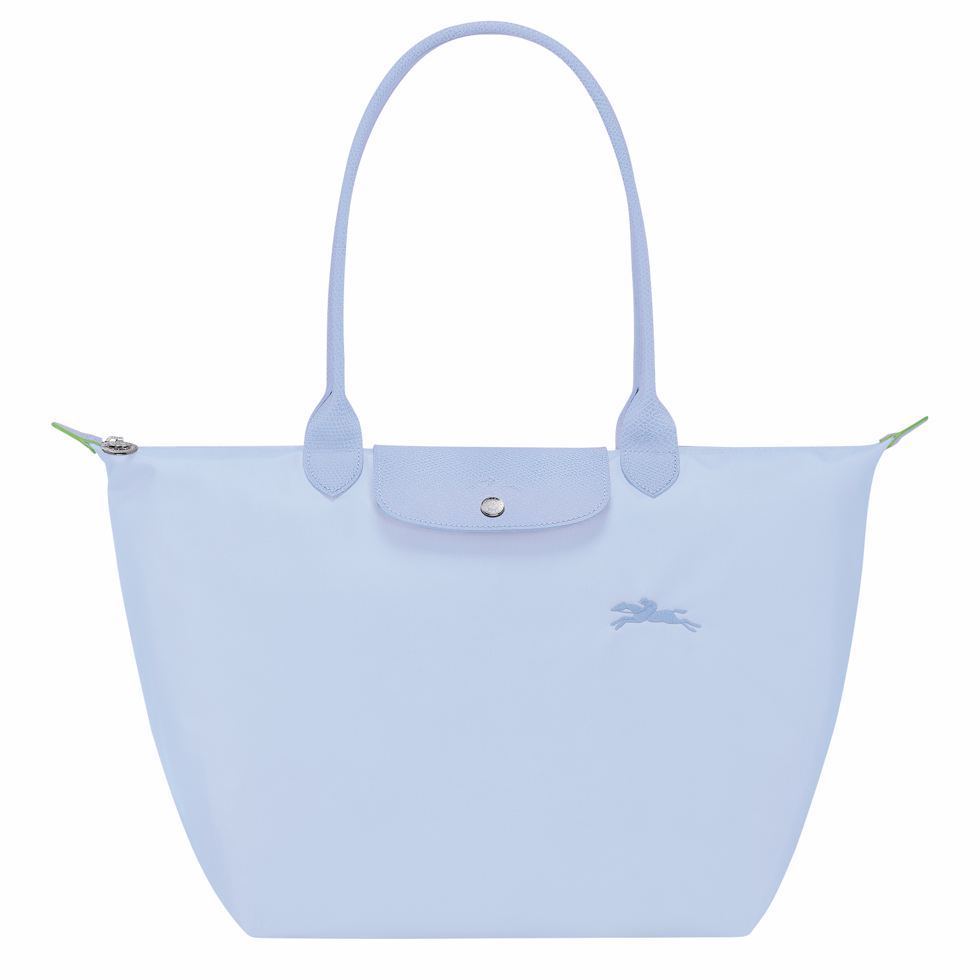Women Longchamp Le Pliage Green L Tote Bag Recycled Canvas