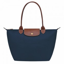 Women Longchamp Le Pliage Original M Tote Bag Recycled Canvas Navy