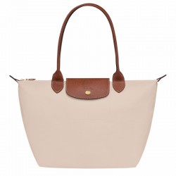 Women Longchamp Le Pliage Original M Tote Bag Recycled Canvas Paper