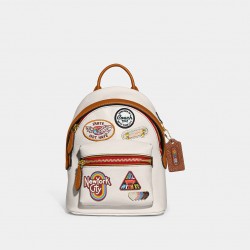 Women Coach Charter Backpack 18 With Patches
