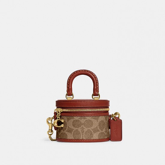 Women Coach Trail Crossbody 12 in Signature Canvas