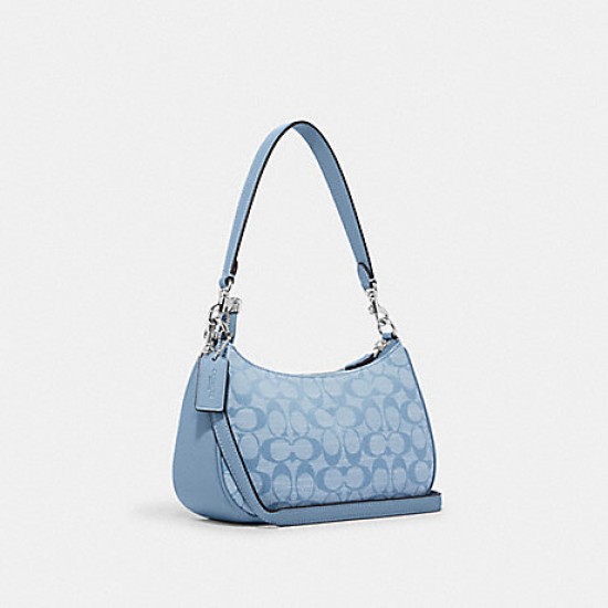 Coach shoulder clearance bag blue