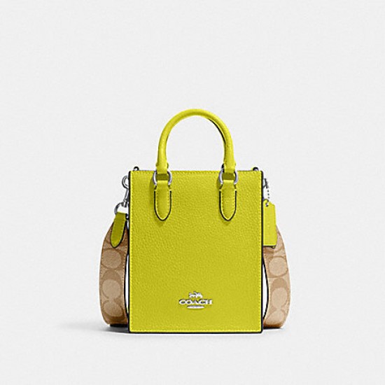 Coach store yellow tote