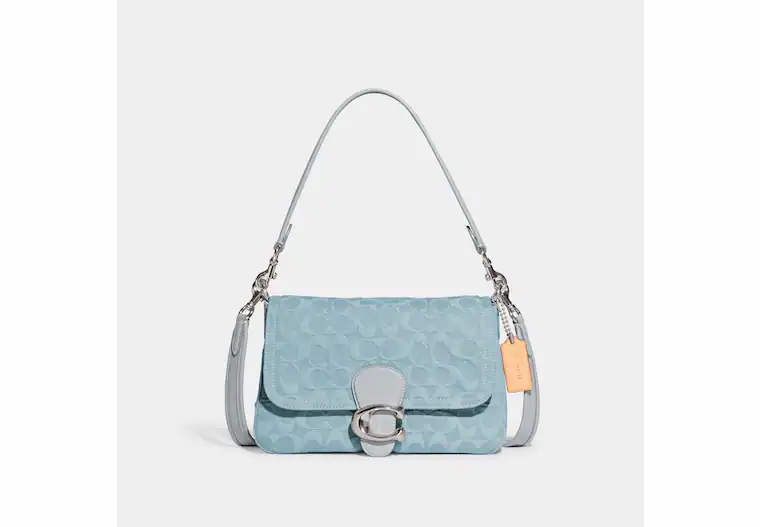Coach bags light blue sales