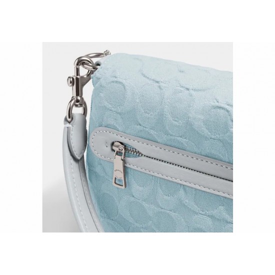 Coach pale blue discount handbag