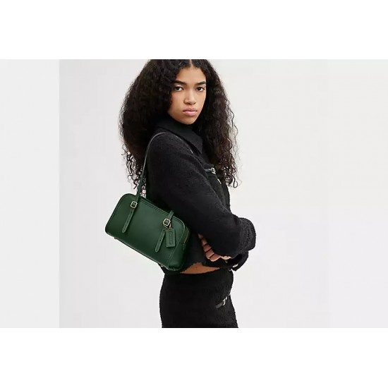 Hunter green coach clearance purse
