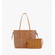 MCM Women Reversible Liz Shopper Small in Visetos Cognac