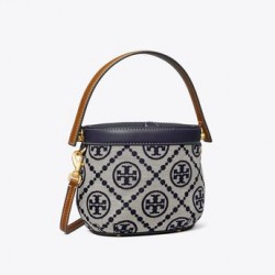 Women Tory Burch Mini T Monogram Canteen Bag Tory Navy