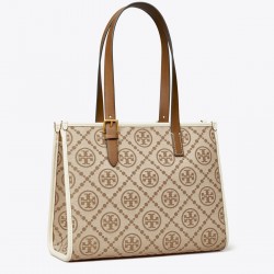 Women Tory Burch Small T Monogram Tote Hazelnut