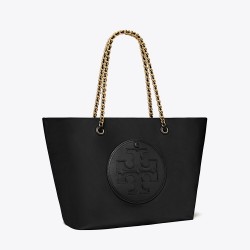 Women Tory Burch Ella Chain Tote Black